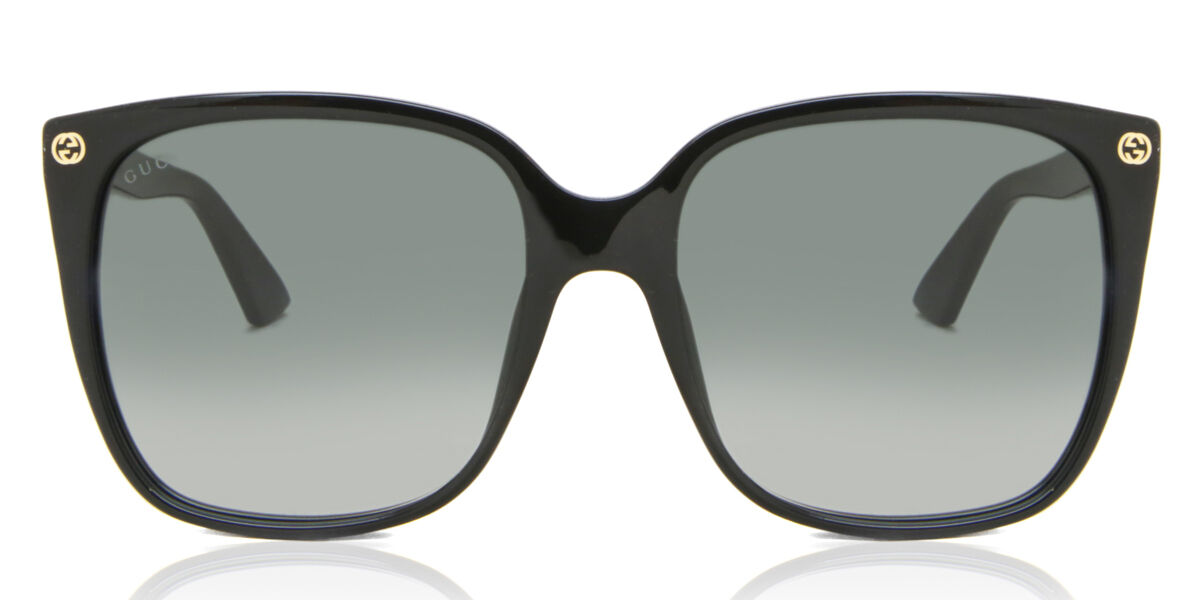 GUCCIサングラス GG0022SA001 Gucci GG0022S 001 Square Black Sunglasses | SmartBuyGlasses US