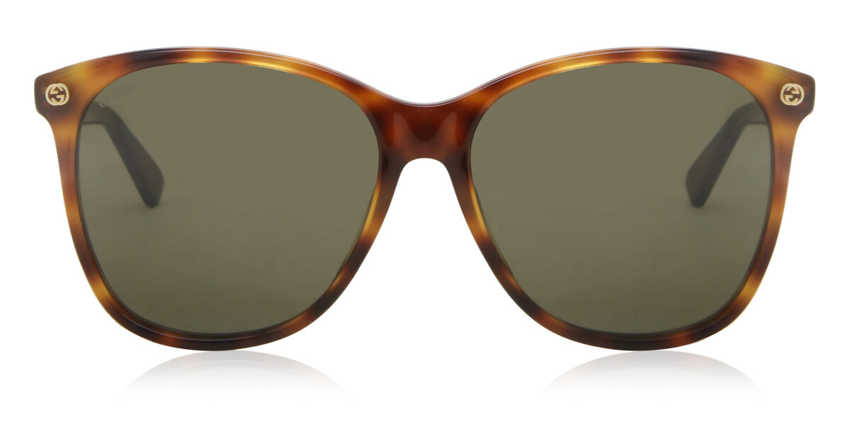 Gucci GG0024S 002 Cat Eye Tortoiseshell Sunglasses