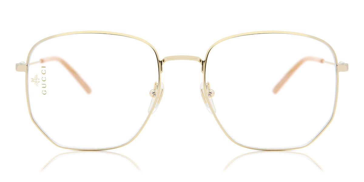 Gucci GG0396S 001 Square Gold Eyeglasses | SmartBuyGlasses US