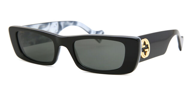 Gucci GG0516S 001 Rectangle Black Sunglasses  display picture 3