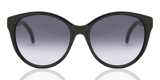 New Authentic Gucci Black Cat-Eye Sunglasses GG0631s 001 Gucci Grey Gradient Round Ladies Sunglasses GG0631S 001 56  main image 3
