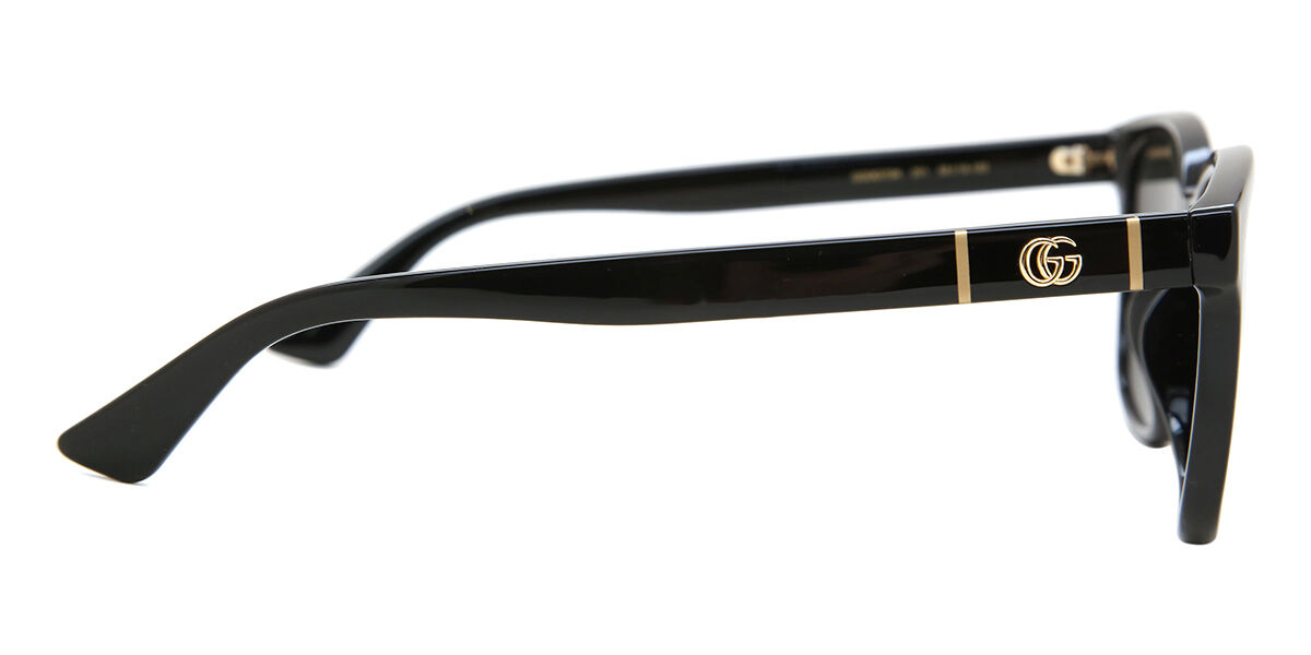 Gucci GG0637SK Asian Fit 001 Square Black Sunglasses