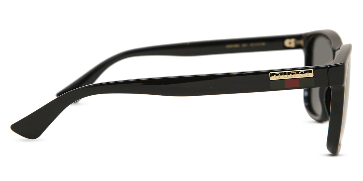 Gucci GG0746S 001 Square Shiny Black Sunglasses | SmartBuyGlasses US