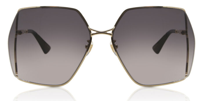 Gucci GG0817S 006 Square Gold Sunglasses | SmartBuyGlasses US display picture 3