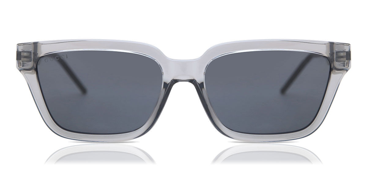 小物 GUCCI archive sunglasses GG clear frame Gucci GG0975S 001 Square Transparent Grey Sunglasses