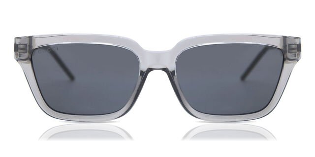 Gucci GG0975S 001 Square Transparent Grey Sunglasses  display picture 1