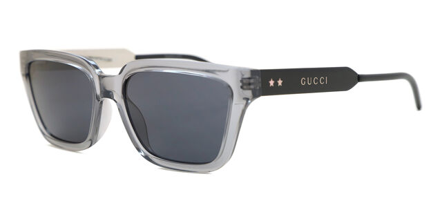 Gucci GG0975S 001 Square Transparent Grey Sunglasses  display picture 1