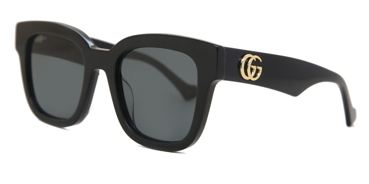 Gucci サングラス GG2909/S Gucci GG0998S 001 Square Shiny Black Sunglasses | SmartBuyGlasses US