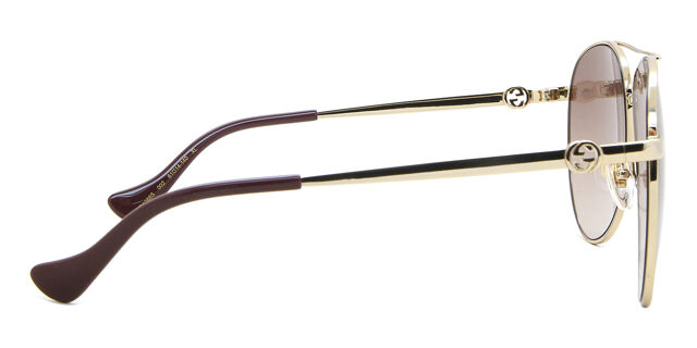 NEW GUCCI AVIATOR SUNGLASSES GUCCI GG1088S 002 GOLD BROWN EYEWEAR Gucci - GG1088S (002) – Good See Co main image 4