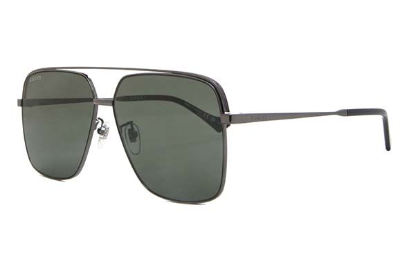 Gucci GG1099SA Asian Fit 001 Pilot Ruthenium Grey Sunglasses