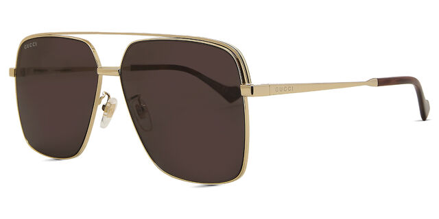 Gucci GG1099SA Asian Fit 003 Pilot Gold Sunglasses  display picture 3