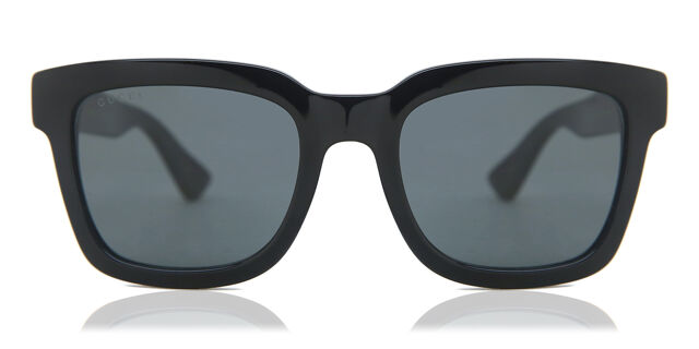 Gucci GG0001SN 001 Square Shiny Black Sunglasses  display picture 3