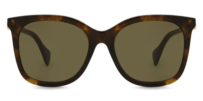 Gucci GG1071S 003 Cat Eye Shiny Blond Havana Sunglasses  display picture 2