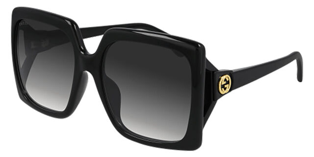 Gucci GG0876SA Asian Fit 001 Square Black Sunglasses  display picture 2