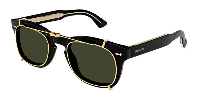 Gucci GG0182S 008 Square Black Sunglasses | SmartBuyGlasses US display picture 3