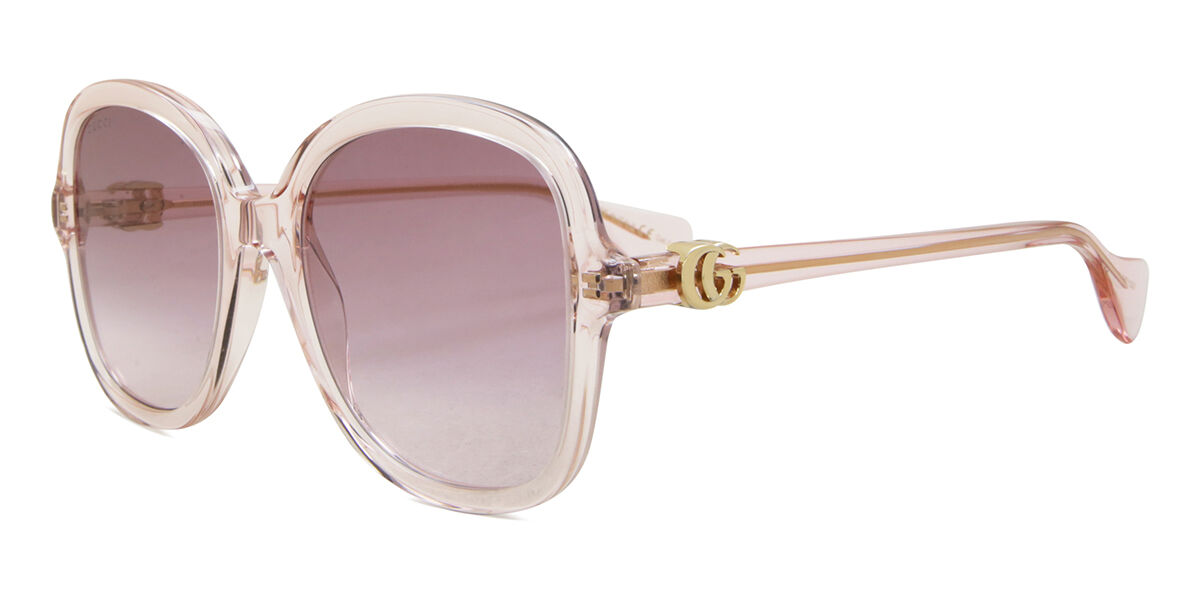GUCCI サングラス　GG1178/S 8VC Gucci GG1178S 005 Butterfly Transparent Pink Sunglasses