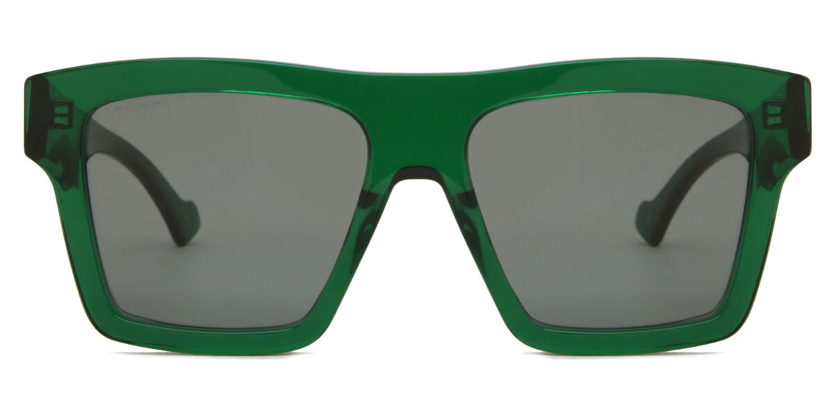 小物 GUCCI Sunglasses l Logo Clear Green Gucci Clear/Red/Green Acetate Frame Tint Oversized Sunglasses