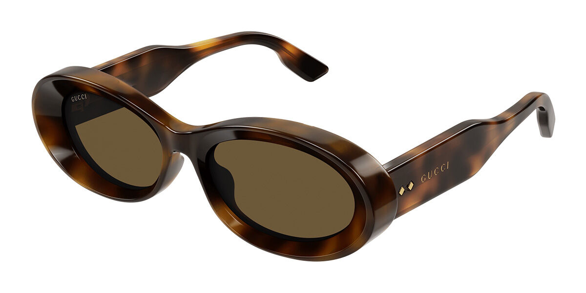 Gucci GG1527S 002 Oval Tortoise Sunglasses | SmartBuyGlasses US
