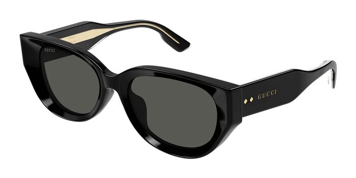 Gucci GG1532SA Asian Fit 003 Cat Eye Grey Sunglasses  display picture 1