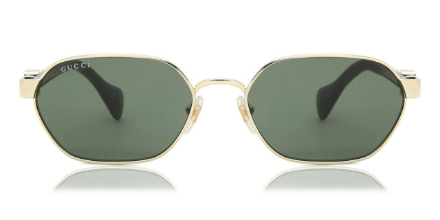 NEW Gucci GG1593S 001 Gold Grey Geometric Unisex Sunglasses GG 1593S Gucci GG1593S Round Sunglasses | Fashion Eyewear US main image 4
