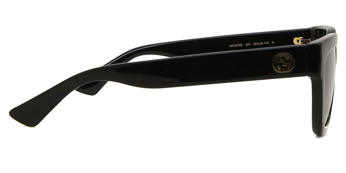 Gucci GG1578S 001 Square Black Sunglasses | SmartBuyGlasses US