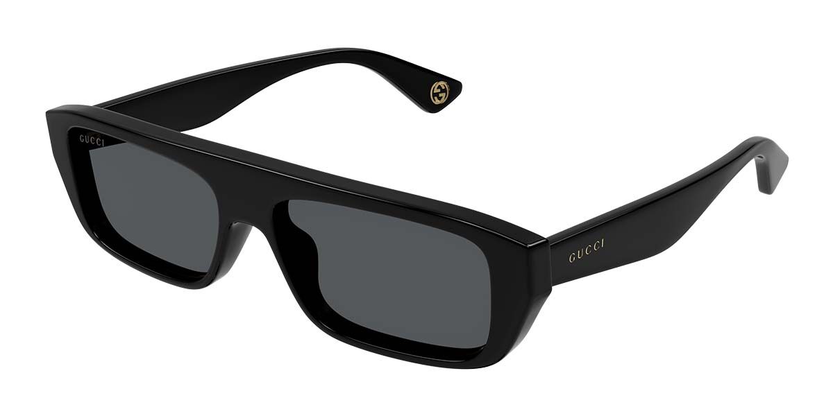 Gucci GG1617S 001 Rectangle Black Sunglasses | SmartBuyGlasses US