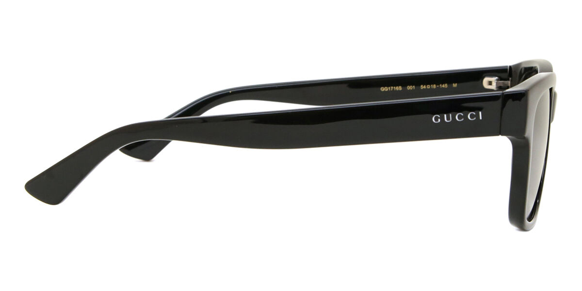 Gucci GG1716S 001 Square Black Sunglasses | SmartBuyGlasses US