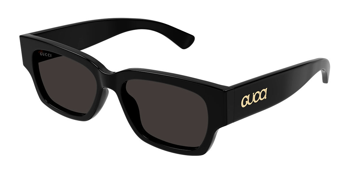 GUCCI スタッズ付きサングラス Gucci GG1794S 001 Square Black Sunglasses | SmartBuyGlasses US