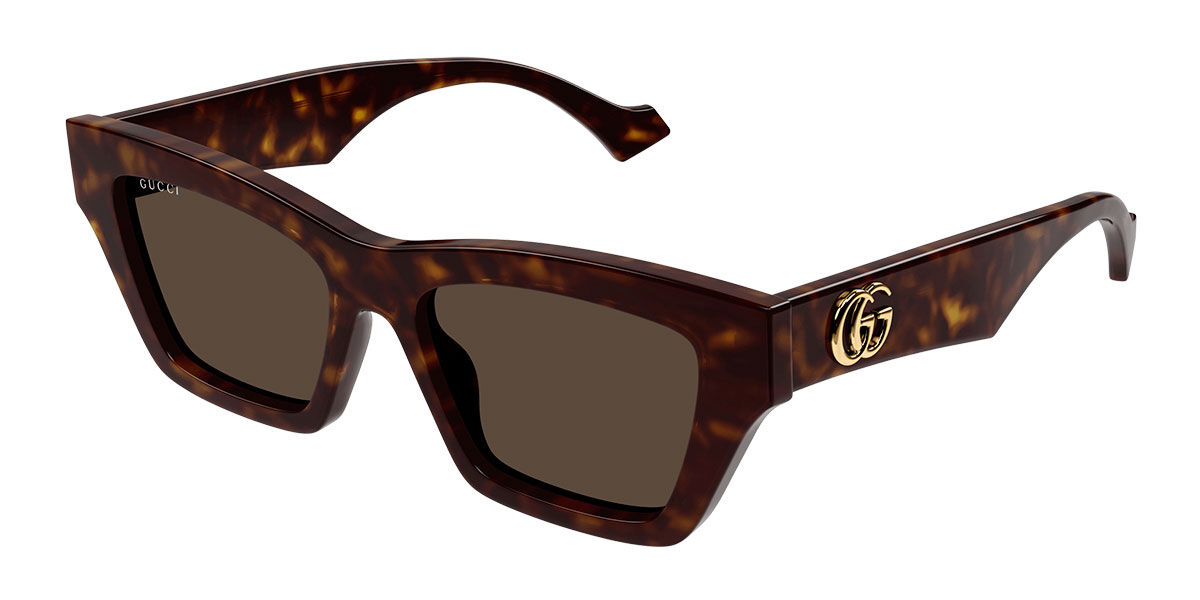Gucci GG1753S Asian Fit 002 Cat Eye Tortoise Sunglasses