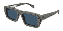 Gucci GG1839S 003 Rectangle Blue Sunglasses | SmartBuyGlasses US display picture 2