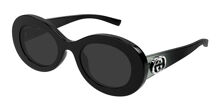 Gucci GG1587S 001 Oval Black Sunglasses | SmartBuyGlasses US