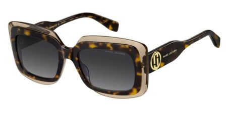 Marc Jacobs Oversized Sunglasses - Black/Tortoiseshell Marc Jacobs Marc 647/S Square Sunglasses | Fashion Eyewear US main image 3