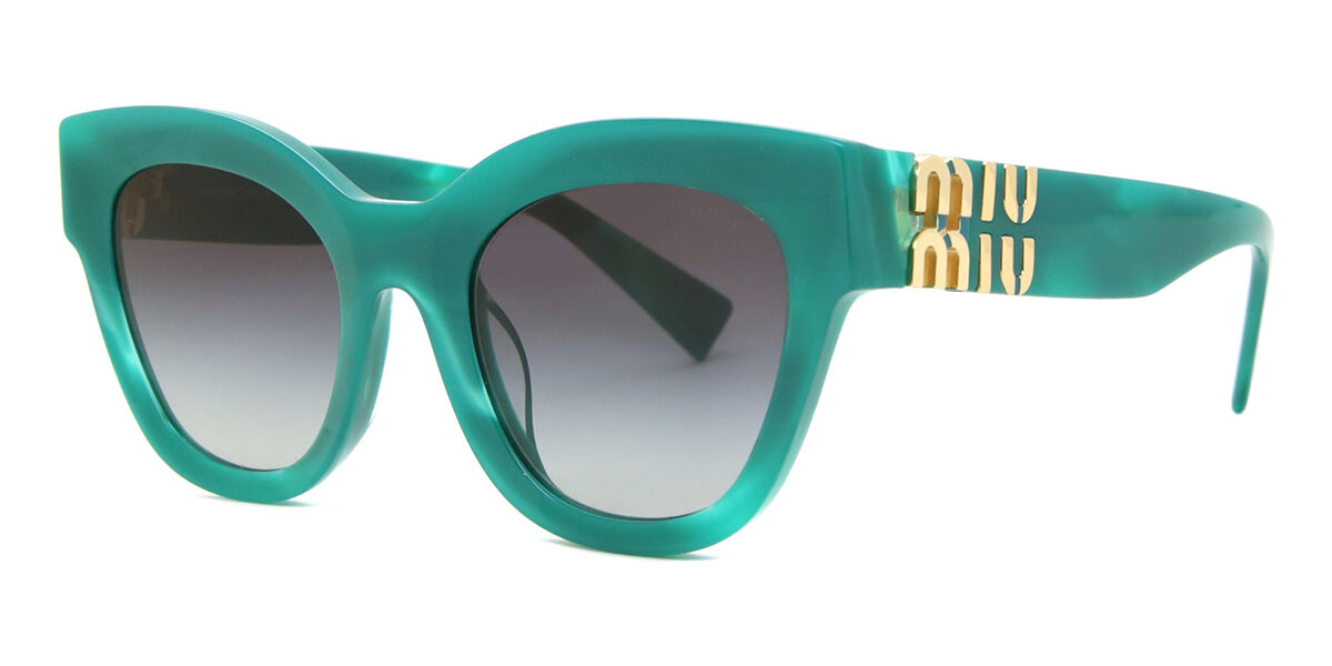 Miu Miu MU01YSF Asian Fit 15H09S Square Green Sunglasses