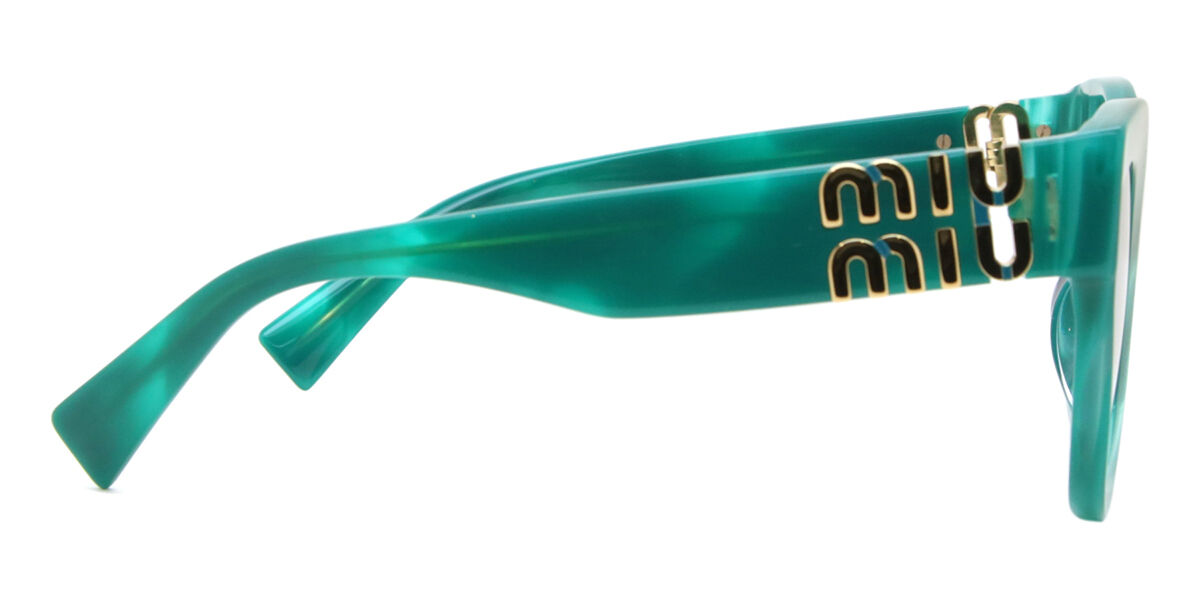 Miu Miu MU01YSF Asian Fit 15H09S Square Green Sunglasses