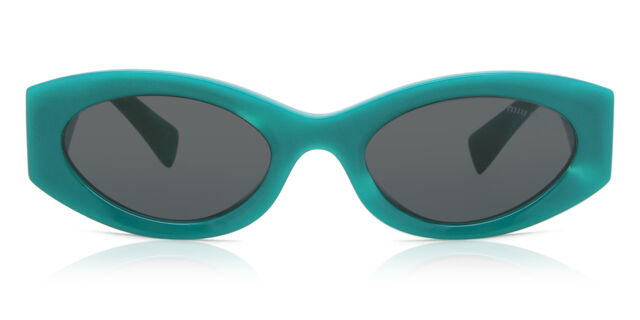 Miu Miu MU11WS 15H5S0 Oval Green Sunglasses | SmartBuyGlasses US display picture 3
