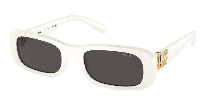 Miu Miu MU08ZS 11T40F Rectangle Transparent Sand Brown  display picture 1