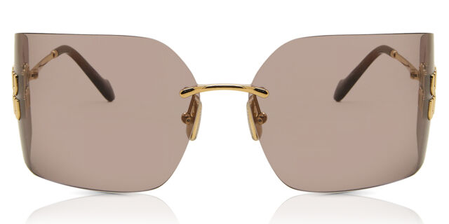 Miu Miu MU54YS 5AK06I Wraparound Gold Sunglasses  display picture 1