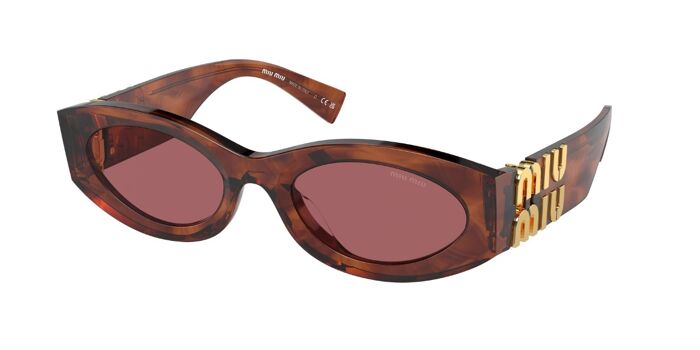 Miu Miu MU11WS 15H5S0 Oval Green Sunglasses | SmartBuyGlasses US display picture 1