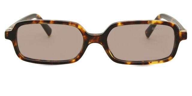 Miu Miu MU11ZS 14L20I Rectangle Honey Yellow Tortoise  display picture 3