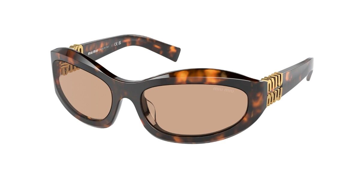 Miu Miu MU14ZSF Asian Fit 12W20I Rectangle Transparent Mauve