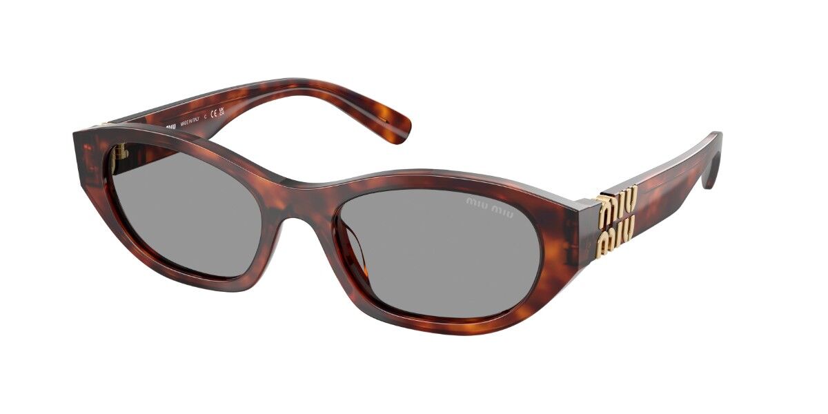 Miu Miu MUA03SF Asian Fit 16K08Z Oval Black Sunglasses