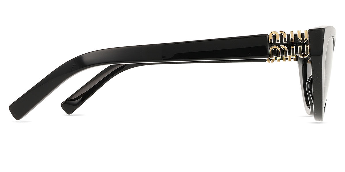 ［miu出品］ Miu Miu MUA04S 16K08Z Cat Eye Black Sunglasses | SmartBuyGlasses US