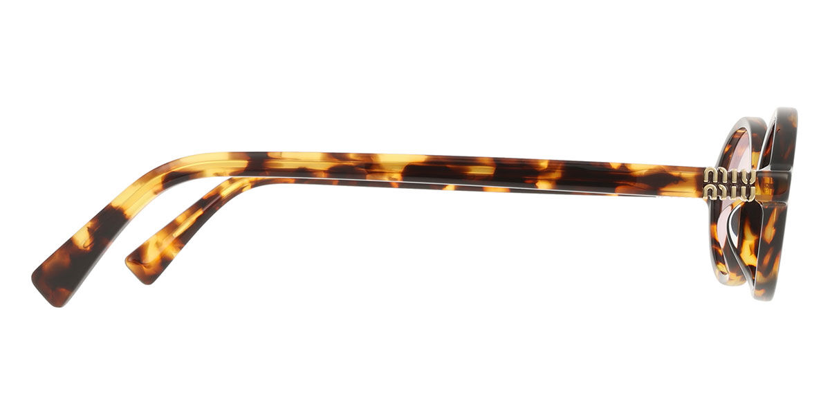 Miu Miu MU04ZS 14L4I0 Oval Tortoise Honey Sunglasses