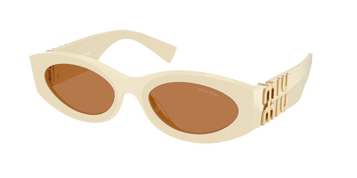 Miu Miu MU11WS 15H5S0 Oval Green Sunglasses | SmartBuyGlasses US display picture 2