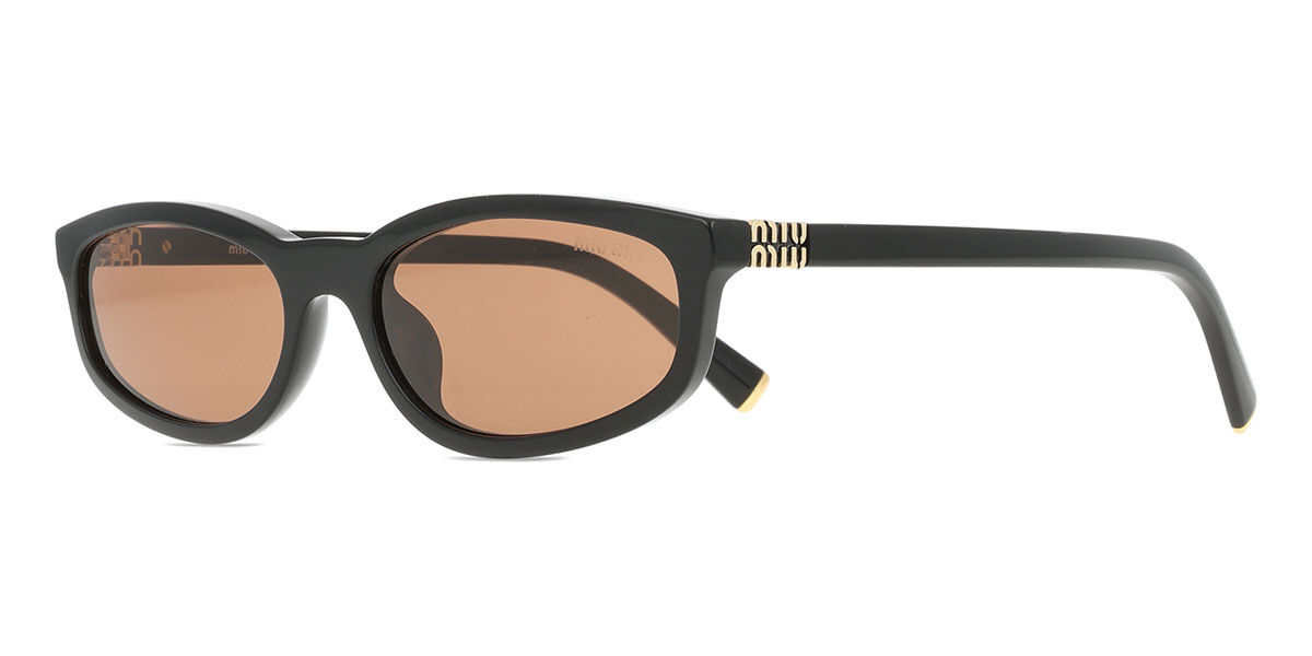 Miu Miu MUA06S 16K10I Rectangle Black Sunglasses | SmartBuyGlasses US
