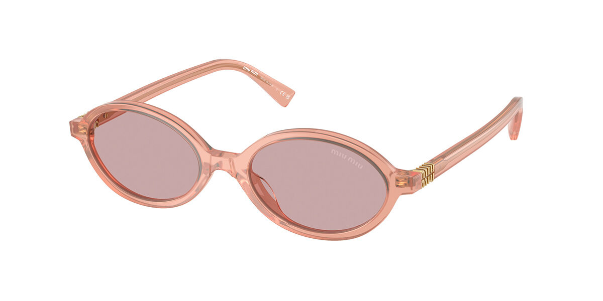 Miu Miu MU04ZS 14240D Oval White Sunglasses | SmartBuyGlasses US