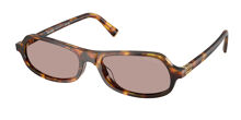 Miu Miu MU56ZS ZVN50K Geometric Pale Gold Sunglasses  display picture 3