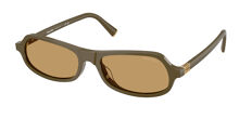Miu Miu MU56ZS 5AK20I Geometric Gold Sunglasses  display picture 1