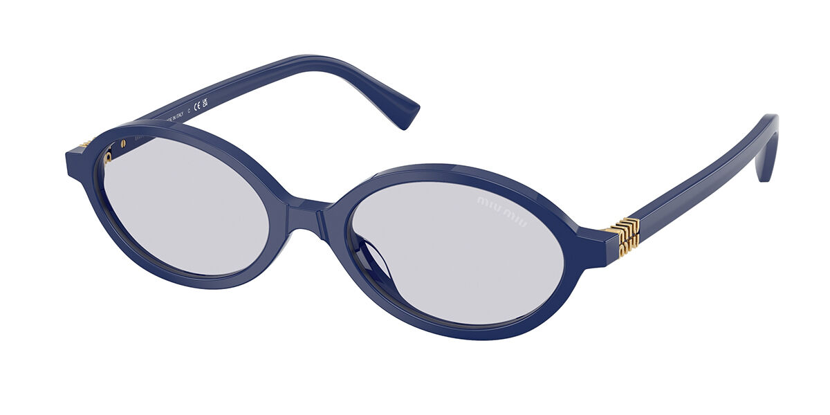 Miu Miu MU04ZS 20I60V Oval Opalescent Pink Sunglasses