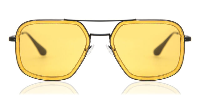 Prada PR 57XS 03A0B7 Pilot Transparent Orange Gunmetal  display picture 1